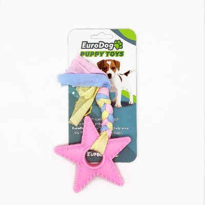 EuroDog%20Puppy%20Toys%20Pembe%20Yıldız%20Diş%20Kaşıma%20Oyuncağı