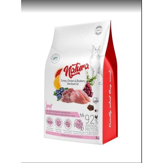 Natura Chıcken Turkey &Blueberry Sterılsed Cat Food 2 Kg