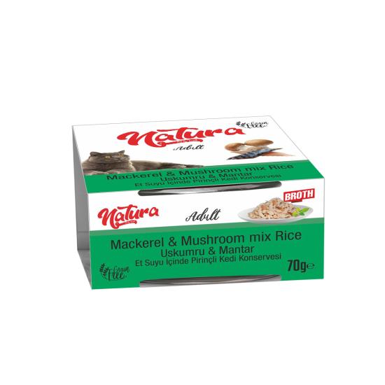 Natura Mackerel & Mushroom Mıx Rıce 70 Gr