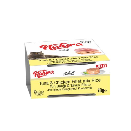 Natura Tuna & Chıcken Fıllet Mıx Rıce 70 Gr