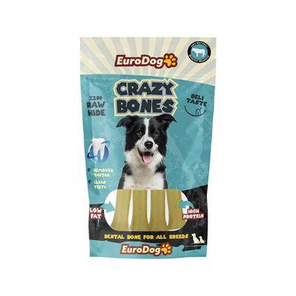 EuroGold Dog Crazy Bone Pres Kemik 7 Cm 100 Gr.